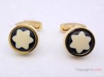 Fake Montblanc Cufflinks Yellow Gold Cuff link Wholesale